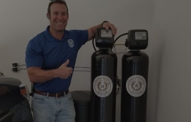 An employee of a water softening company in Houston, TX